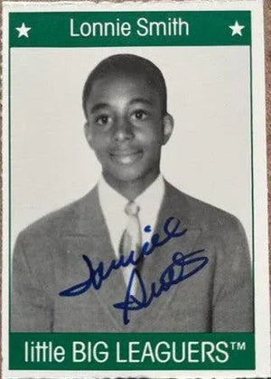 Lonnie Smith Signed 1991 More Little Big Leagers Baseball Card