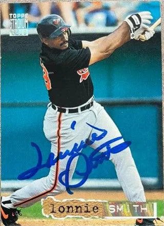 Lonnie Smith Signed 1994 Stadium Club Golden Rainbow Baseball Card - Baltimore Orioles