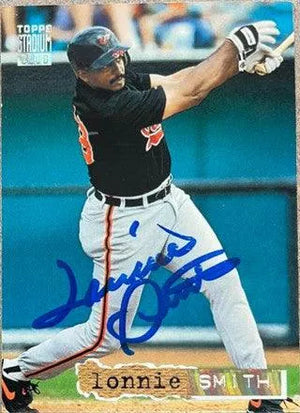 Lonnie Smith Signed 1994 Stadium Club Golden Rainbow Baseball Card - Baltimore Orioles - PastPros