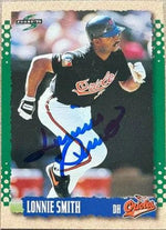 Lonnie Smith Signed 1995 Score Baseball Card - Baltimore Orioles