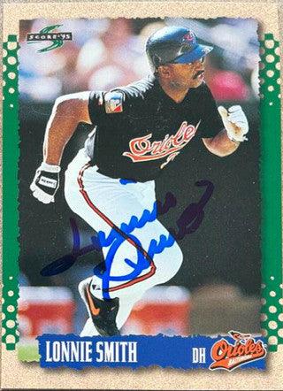 Lonnie Smith Signed 1995 Score Baseball Card - Baltimore Orioles - PastPros
