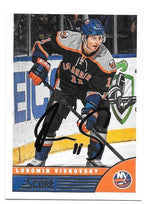 Lubomir Visnovsky Signed 2013-14 Score Hockey Card - New York Islanders - PastPros