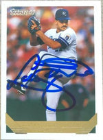 Luis Aquino Signed 1993 Topps Gold Baseball Card - Kansas City Royals - PastPros
