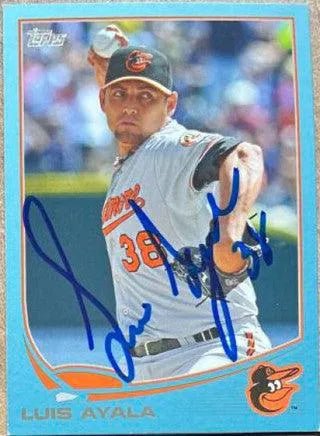 Luis Ayala Signed 2013 Topps Blue Baseball Card - Baltimore Orioles