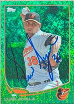 Luis Ayala Signed 2013 Topps Emerald Foil Baseball Card - Baltimore Orioles