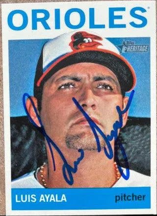 Luis Ayala Signed 2013 Topps Heritage Baseball Card - Baltimore Orioles
