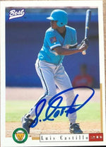 Luis Castillo Signed 1996 Best Baseball Card - Florida Marlins