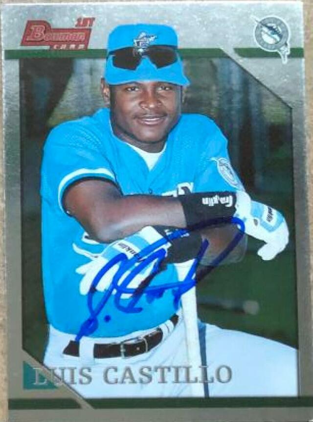 Luis Castillo Signed 1996 Bowman-Foil Baseball Card - Florida Marlins - PastPros