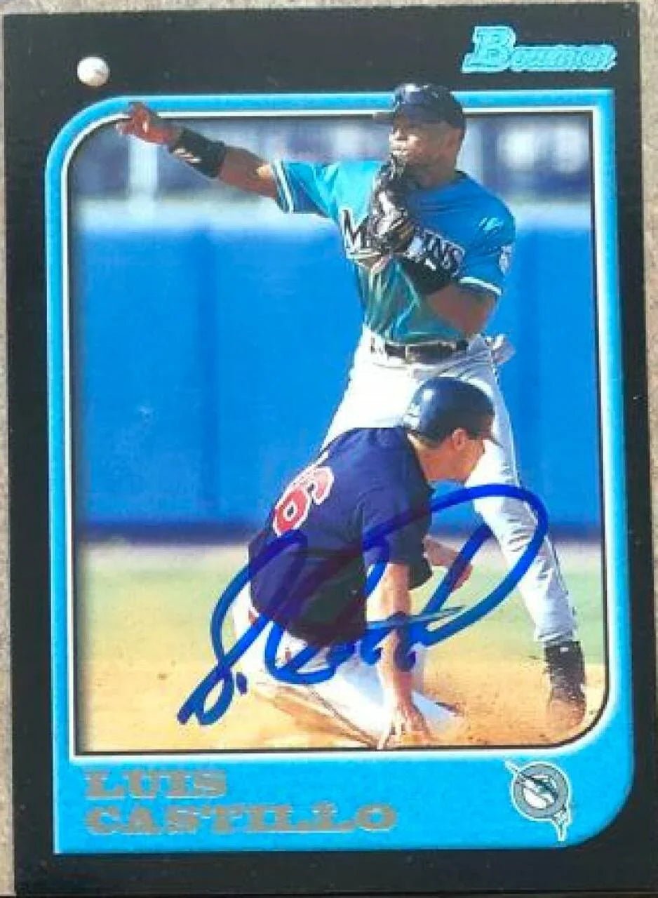 Luis Castillo Signed 1997 Bowman Baseball Card - Florida Marlins