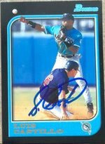 Luis Castillo Signed 1997 Bowman Baseball Card - Florida Marlins - PastPros