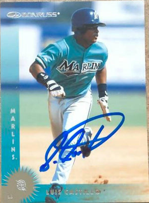 Luis Castillo Signed 1997 Donruss Baseball Card - Florida Marlins - PastPros