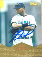 Luis Castillo Signed 1997 Pinnacle Baseball Card - Florida Marlins - PastPros