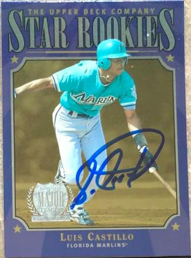 Luis Castillo Signed 1997 Upper Deck Baseball Card - Florida Marlins - PastPros