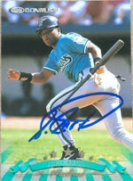 Luis Castillo Signed 1998 Donruss Baseball Card - Florida Marlins