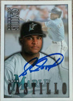 Luis Castillo Signed 1998 Donruss Studio Baseball Card - Florida Marlins - PastPros