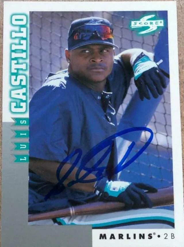 Luis Castillo Signed 1998 Score Rookies & Traded Baseball Card - Florida Marlins