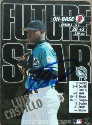 Luis Castillo Signed 2000 MLB Showdown Unlimited Baseball Card - Florida Marlins