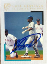 Luis Castillo Signed 2000 Topps Gallery Baseball Card - Florida Marlins