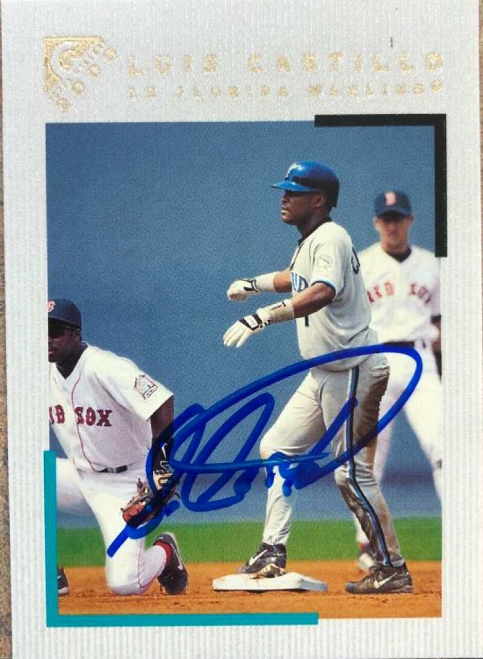 Luis Castillo Signed 2000 Topps Gallery Baseball Card - Florida Marlins - PastPros