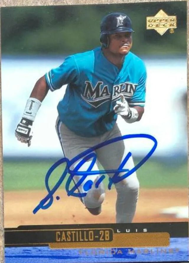 Luis Castillo Signed 2000 Upper Deck Baseball Card - Florida Marlins