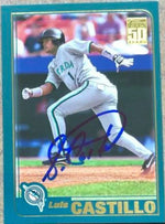 Luis Castillo Signed 2001 Topps Baseball Card - Florida Marlins