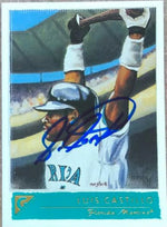 Luis Castillo Signed 2001 Topps Gallery Baseball Card - Florida Marlins