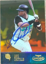 Luis Castillo Signed 2001 Topps Gold Label Class 1 Baseball Card - Florida Marlins
