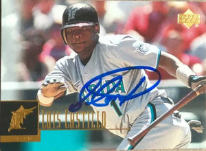 Luis Castillo Signed 2001 Upper Deck Baseball Card - Florida Marlins
