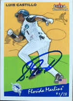 Luis Castillo Signed 2002 Fleer Tradition Baseball Card - Florida Marlins