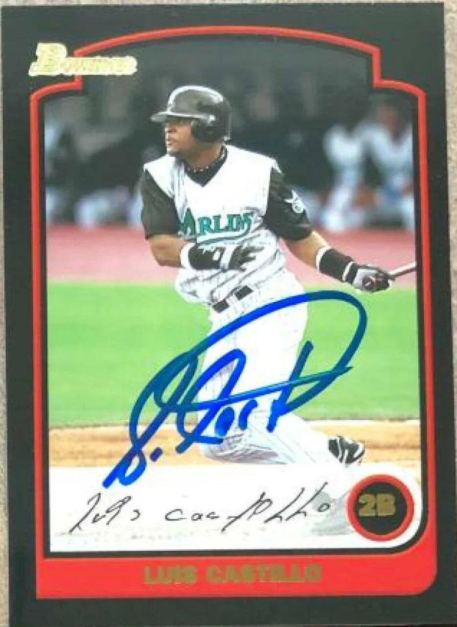 Luis Castillo Signed 2003 Bowman Baseball Card - Florida Marlins