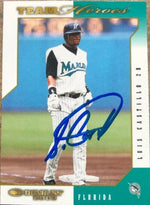 Luis Castillo Signed 2003 Donruss Team Heroes Baseball Card - Florida Marlins
