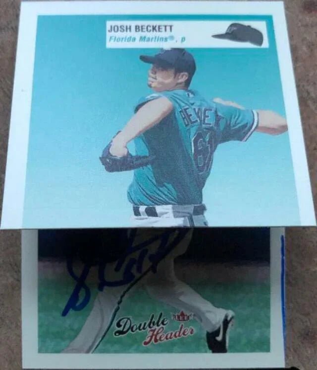 Luis Castillo Signed 2003 Fleer Double Headers Baseball Card - Florida Marlins