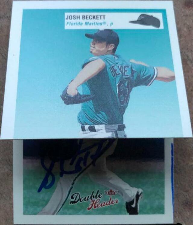 Luis Castillo Signed 2003 Fleer Double Headers Baseball Card - Florida Marlins - PastPros