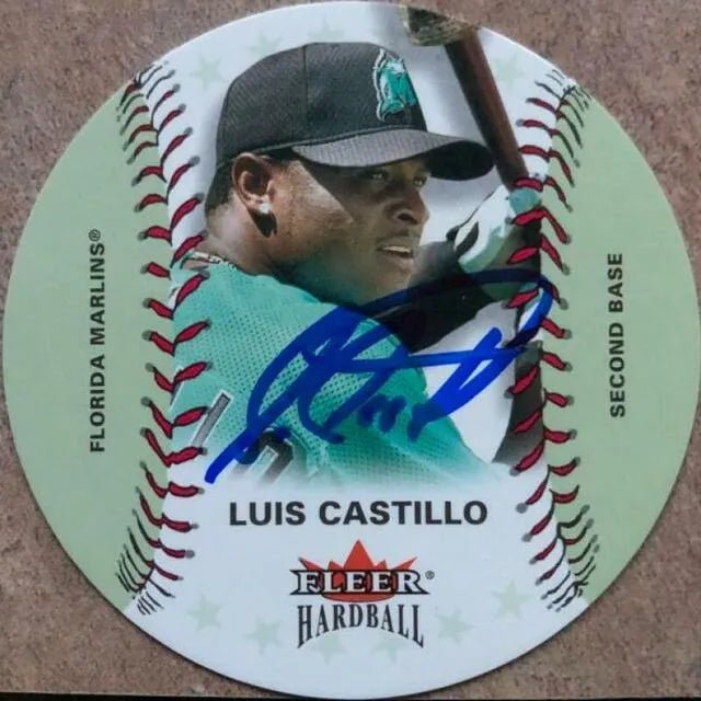 Luis Castillo Signed 2003 Fleer Hardball Baseball Card - Florida Marlins