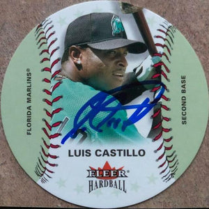 Luis Castillo Signed 2003 Fleer Hardball Baseball Card - Florida Marlins - PastPros