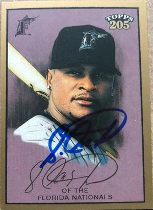 Luis Castillo Signed 2003 Topps 205 Baseball Card - Florida Marlins