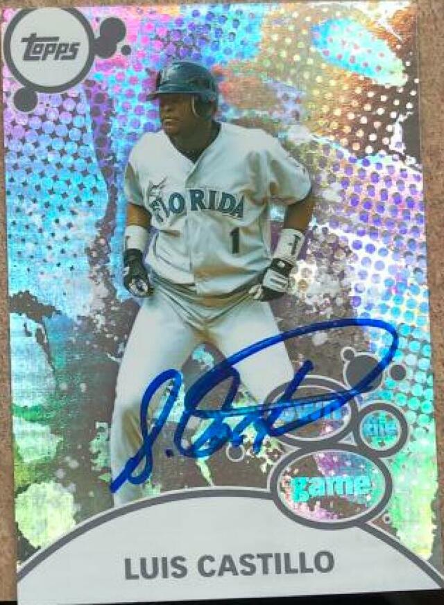 Luis Castillo Signed 2003 Topps Own The Game Baseball Card - Florida Marlins - PastPros