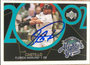 Luis Castillo Signed 2003 Upper Deck 40-Man All-Star Baseball Card - Florida Marlins - PastPros