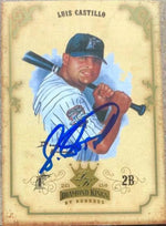 Luis Castillo Signed 2004 Donruss Diamond Kings Baseball Card - Florida Marlins