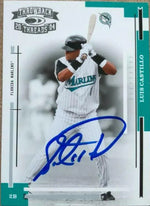 Luis Castillo Signed 2004 Donruss Throwback Threads Baseball Card - Florida Marlins