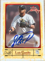 Luis Castillo Signed 2004 Fleer Sweet Sigs Baseball Card - Florida Marlins