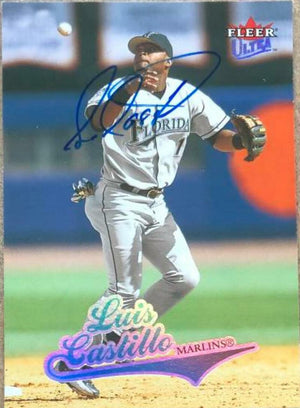 Luis Castillo Signed 2004 Fleer Ultra Baseball Card - Florida Marlins - PastPros