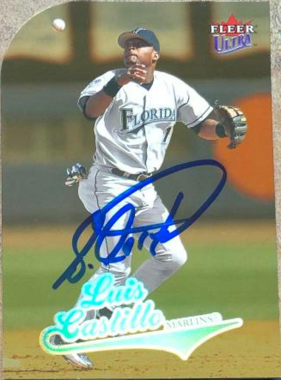 Luis Castillo Signed 2004 Fleer Ultra Gold Medallion Baseball Card - Florida Marlins - PastPros