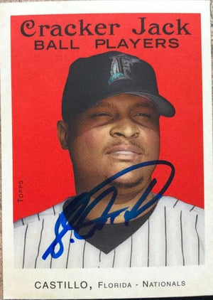 Luis Castillo Signed 2004 Topps Cracker Jack Baseball Card - Florida Marlins