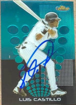 Luis Castillo Signed 2004 Topps Finest Baseball Card - Florida Marlins