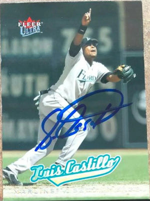 Luis Castillo Signed 2005 Fleer Ultra Baseball Card - Florida Marlins
