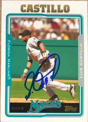 Luis Castillo Signed 2005 Topps Baseball Card - Florida Marlins