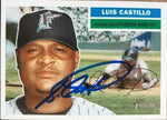 Luis Castillo Signed 2005 Topps Heritage Baseball Card - Florida Marlins