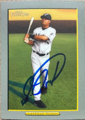 Luis Castillo Signed 2005 Topps Turkey Red Baseball Card - Florida Marlins