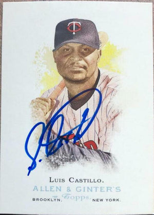 Luis Castillo Signed 2006 Allen & Ginter Baseball Card - Minnesota Twins - PastPros